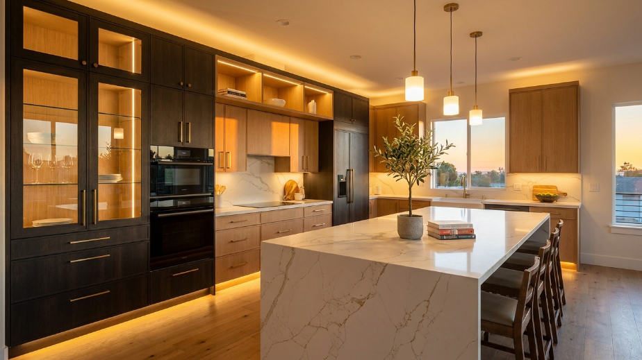 finished built-in cabinetry in a remodeled Millcreek, Utah kitchen